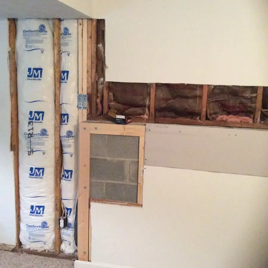Wall insulation replacement during Contents Cleaning & Restoration in Marysville